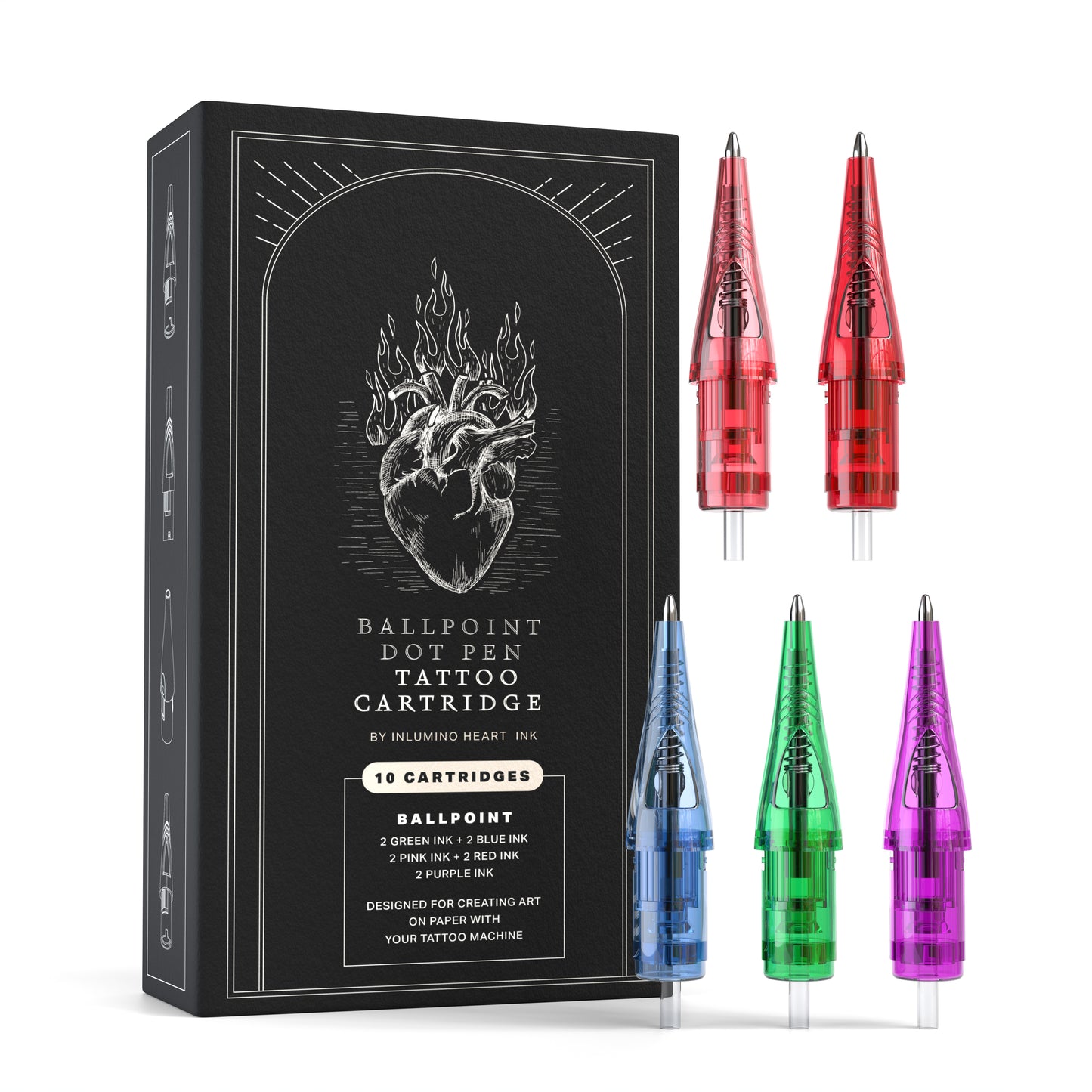 10 Ballpoint Pen Cartridges