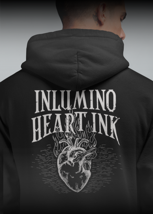 Classic Unisex Inlumino Heart Ink Pullover Hoodie