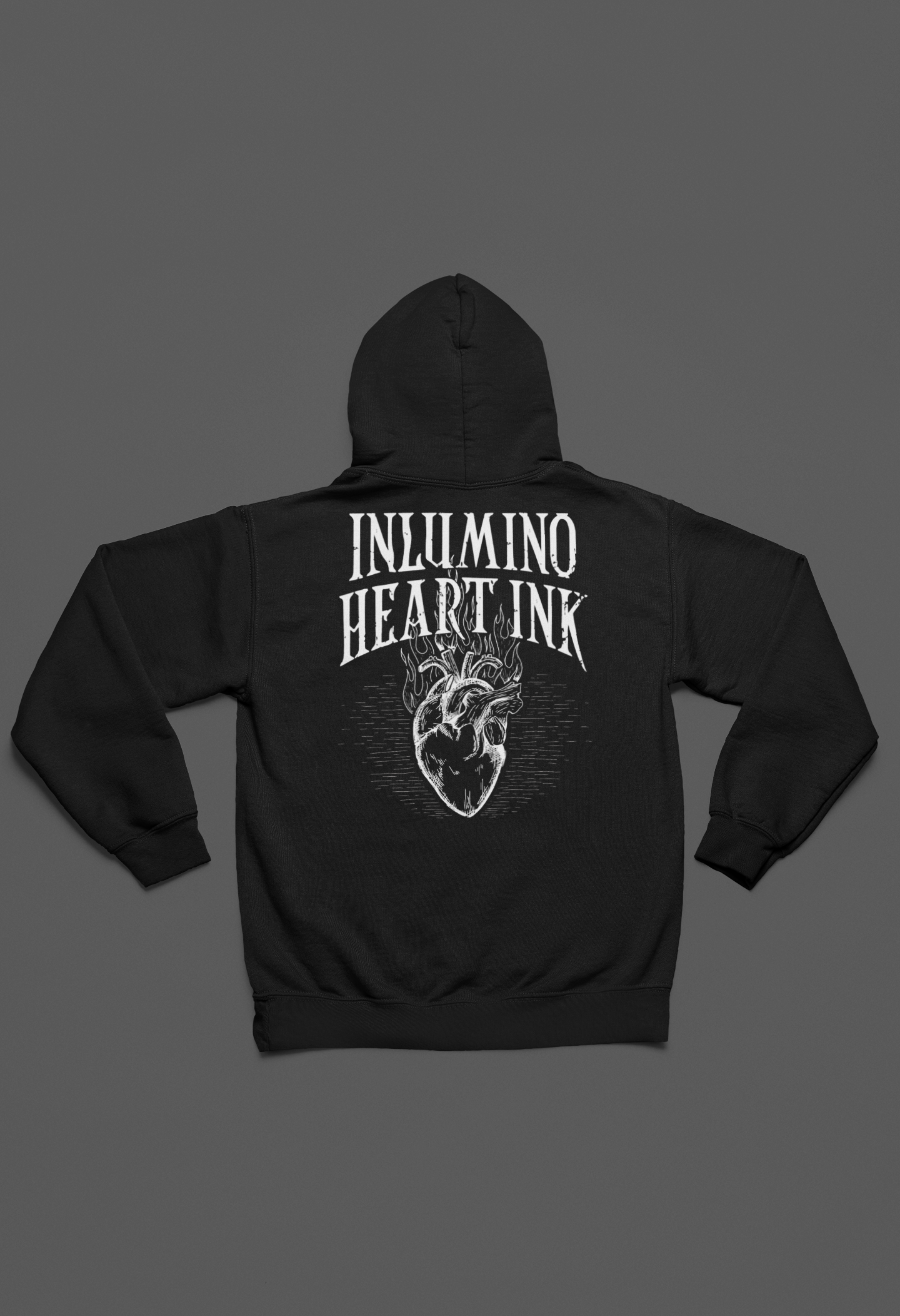 Classic Unisex Inlumino Heart Ink Pullover Hoodie